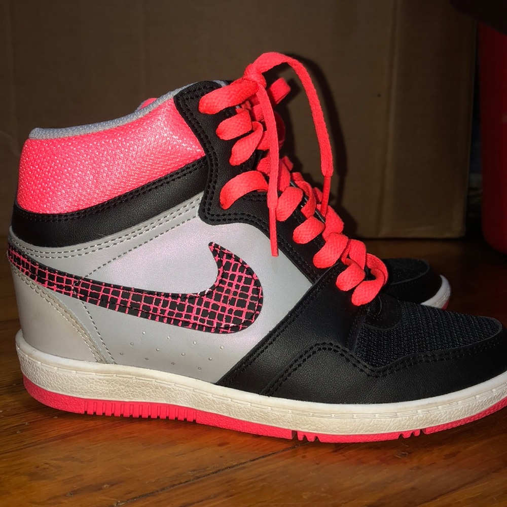 Nike wedge sneakers! Like new!